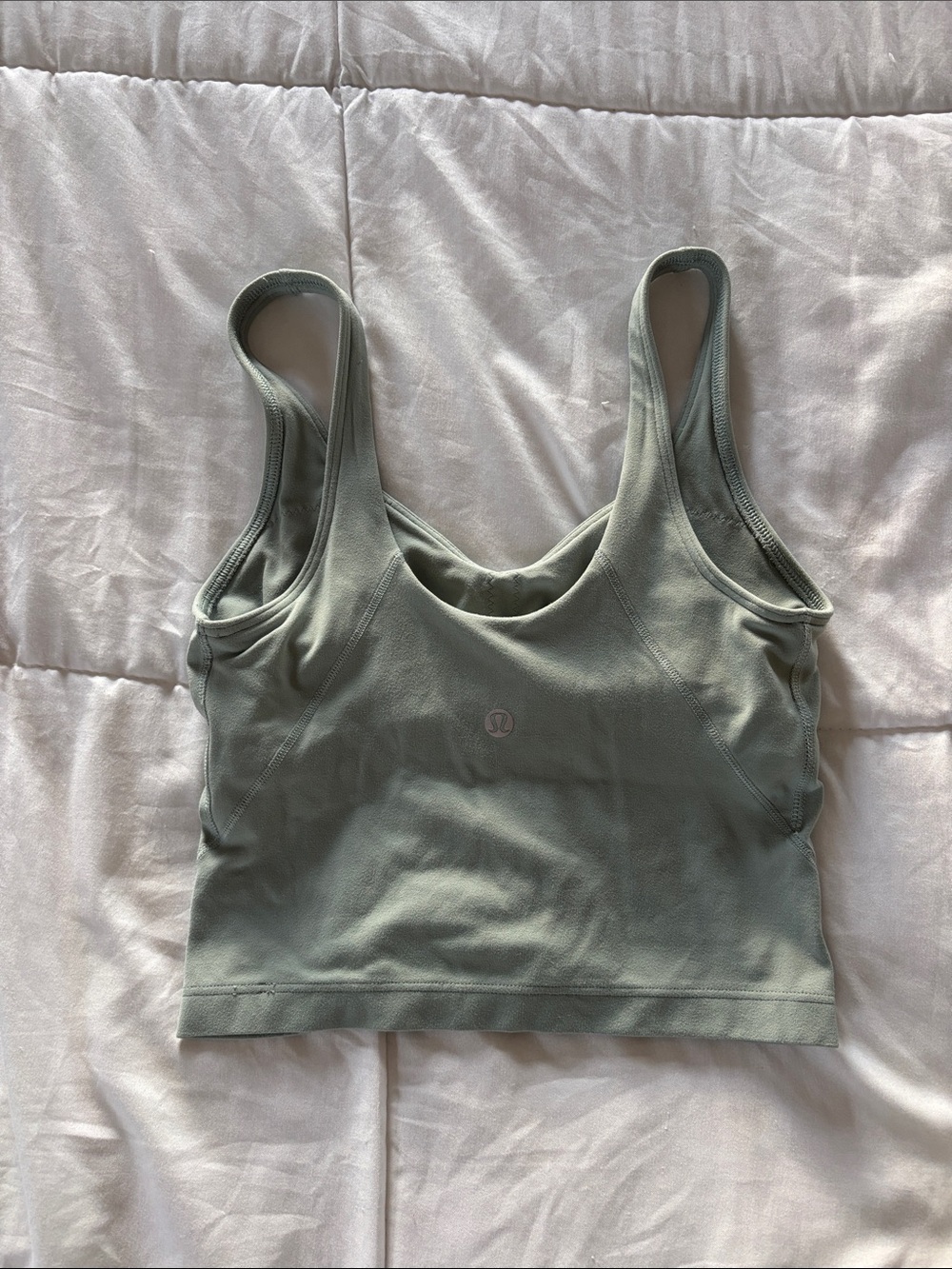 lululemon Align Light Sage Green Scoop Neck Athletic Crop